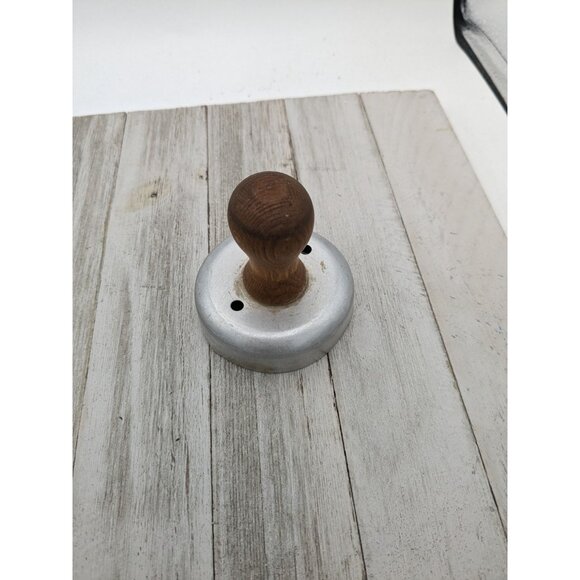 Vintage Donut Cutter Biscuit Round Cookie Cutter Wood Handle Removable - Picture 1 of 5